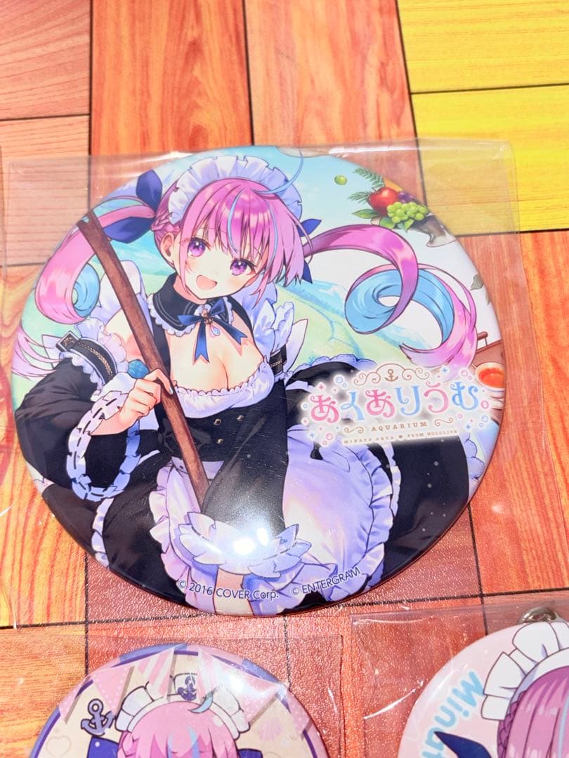 湊あくあ　缶バッジ　まとめ売り　オリジン　ダイナー　ホロツリー　夜明けのうた