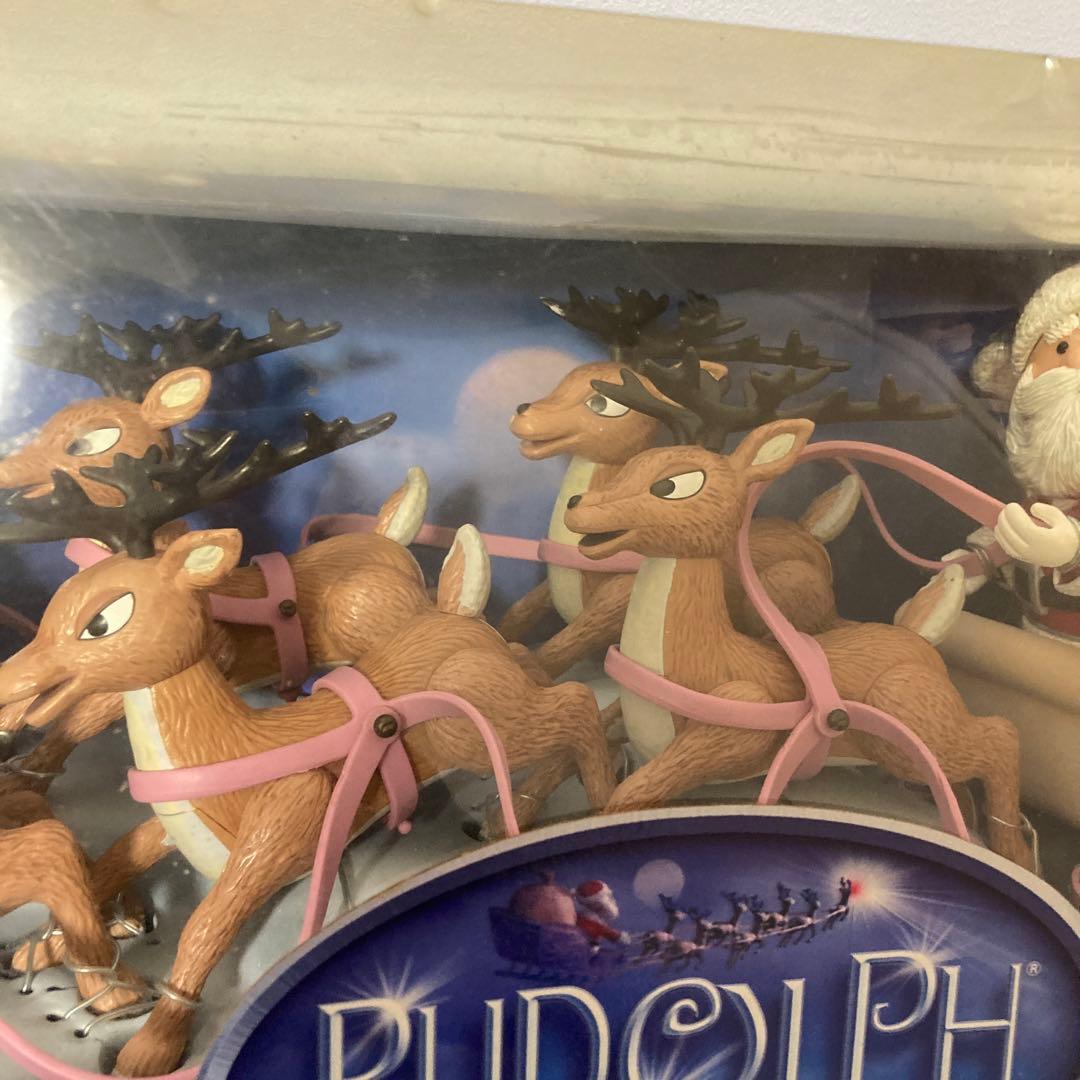 トナカイ サンタ　フィギュア　メモリーレーン　インテリア　アメトイ　レア