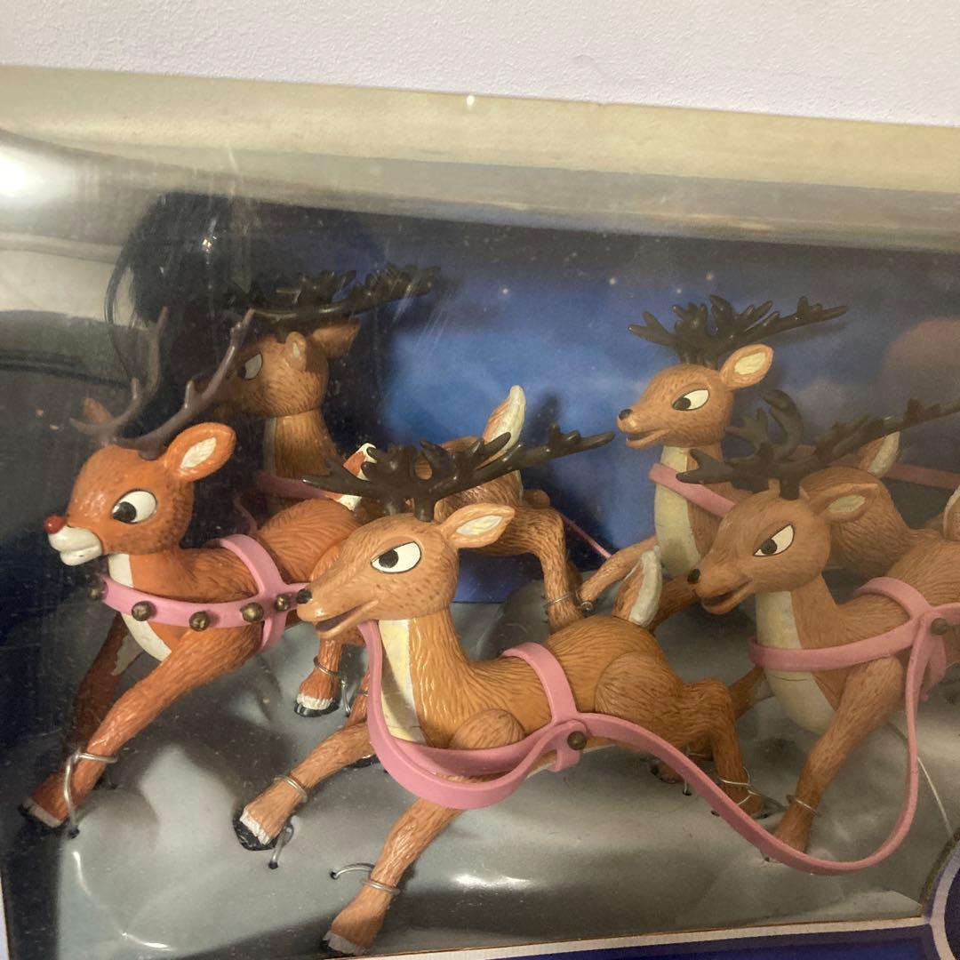 トナカイ サンタ　フィギュア　メモリーレーン　インテリア　アメトイ　レア