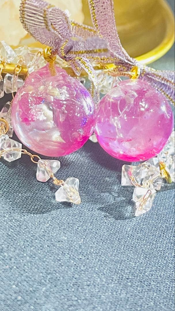 即購入可❣️②1番花 河津桜✨キラキラcharm