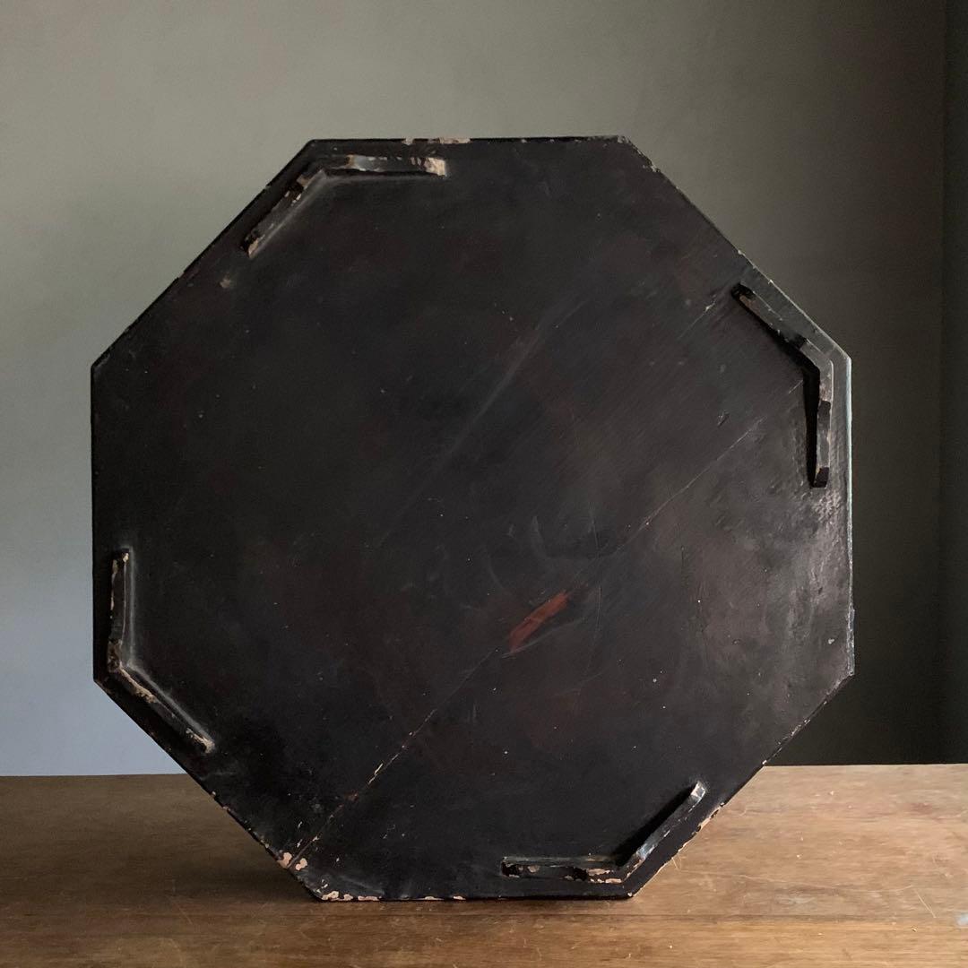 李朝 螺鈿 八角盆 朝鮮美術 古美術 古道具 アンティーク