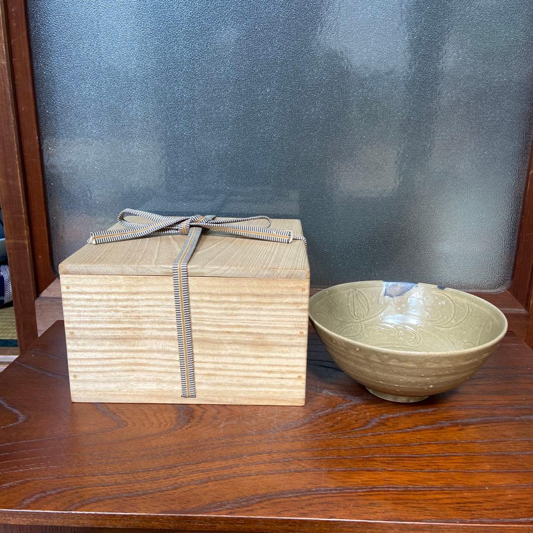 龍泉窯青磁刻花文碗 宋時代