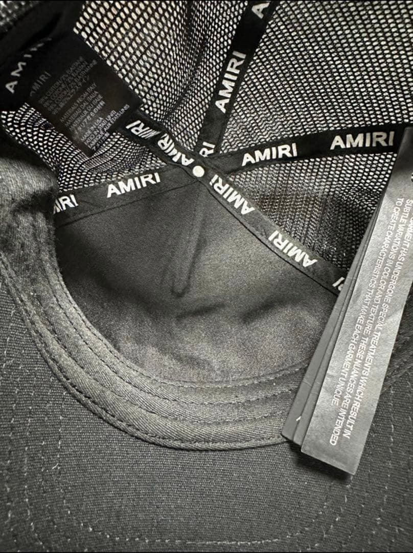 ま*ち様 AMIRI ブラック メッシュキャップ