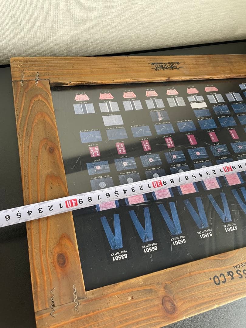 リーバイス LEVI’S 501XX ヒストリー ノベルティ 看板 木製 販促