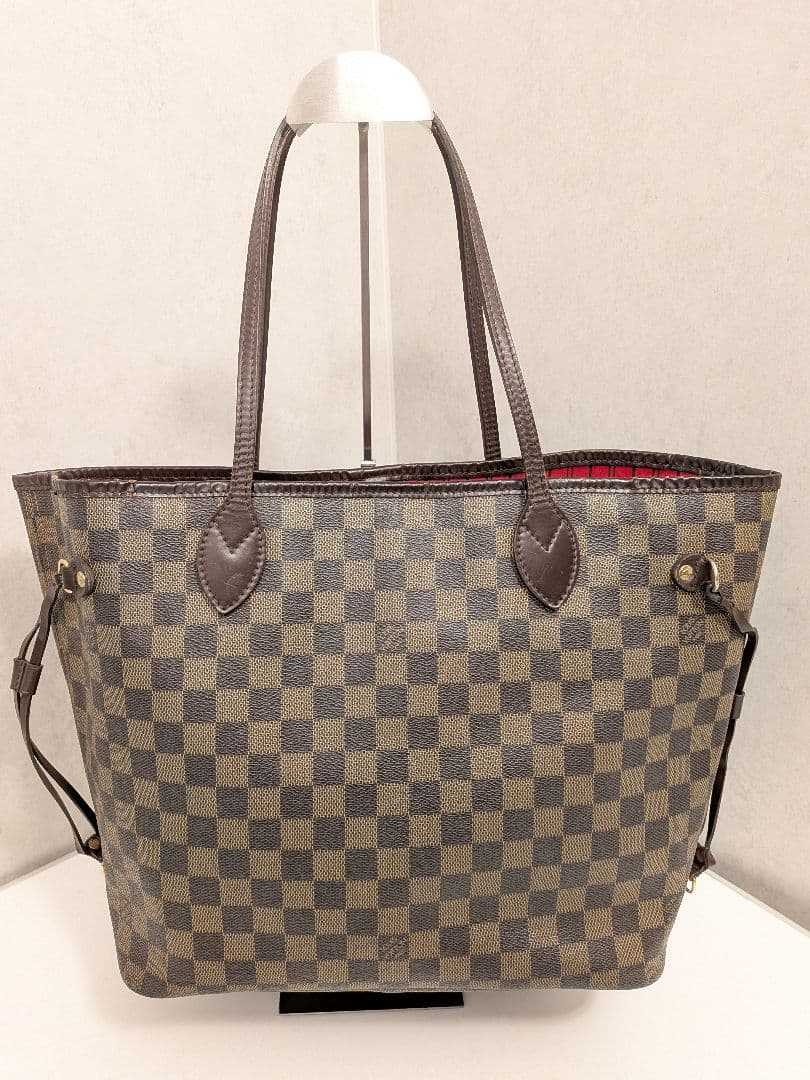 ルイヴィトン ネヴァーフルMM ショルダー トートバッグ ダミエ エベヌ