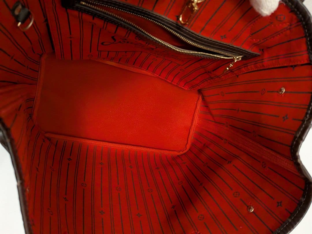 ルイヴィトン ネヴァーフルMM ショルダー トートバッグ ダミエ エベヌ