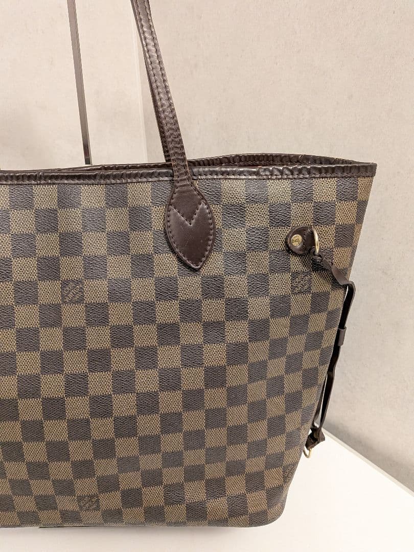 ルイヴィトン ネヴァーフルMM ショルダー トートバッグ ダミエ エベヌ