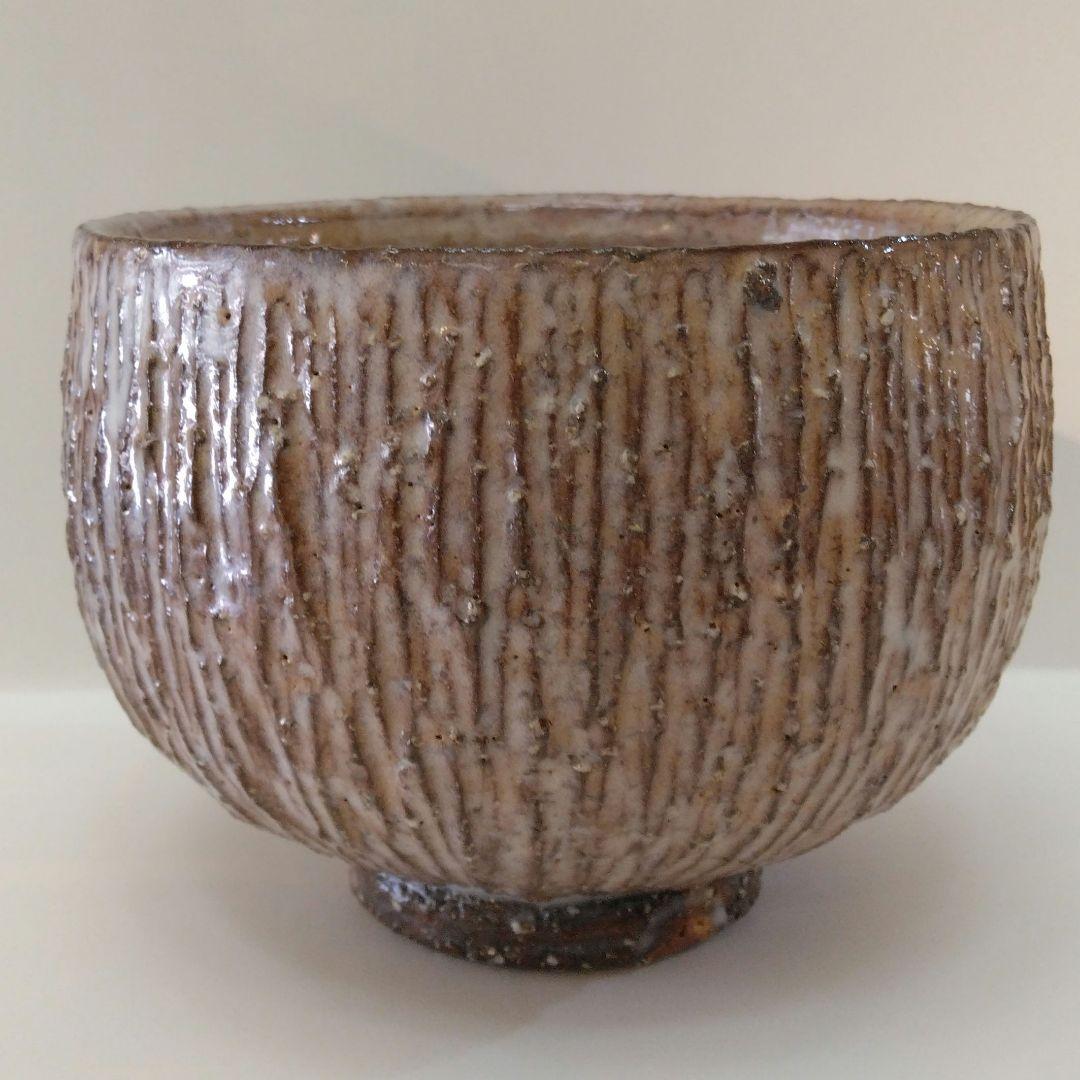 [未使用］波多野英生 萩焼 櫛目茶碗 / 冬茶碗 / 抹茶碗 / 初釜