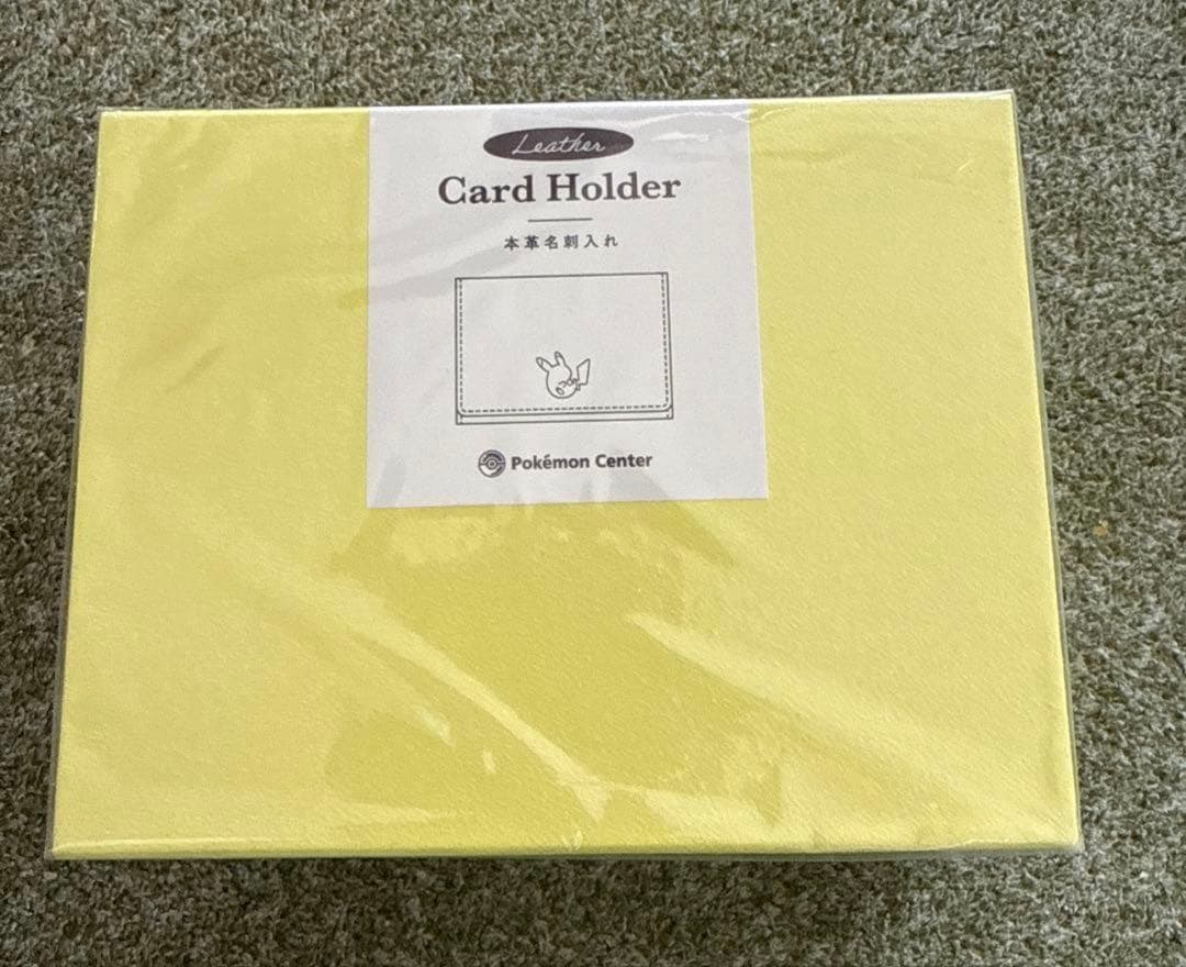 本革名刺入れ ピカチュウ　Pokemon　ポケモン　新品未開封