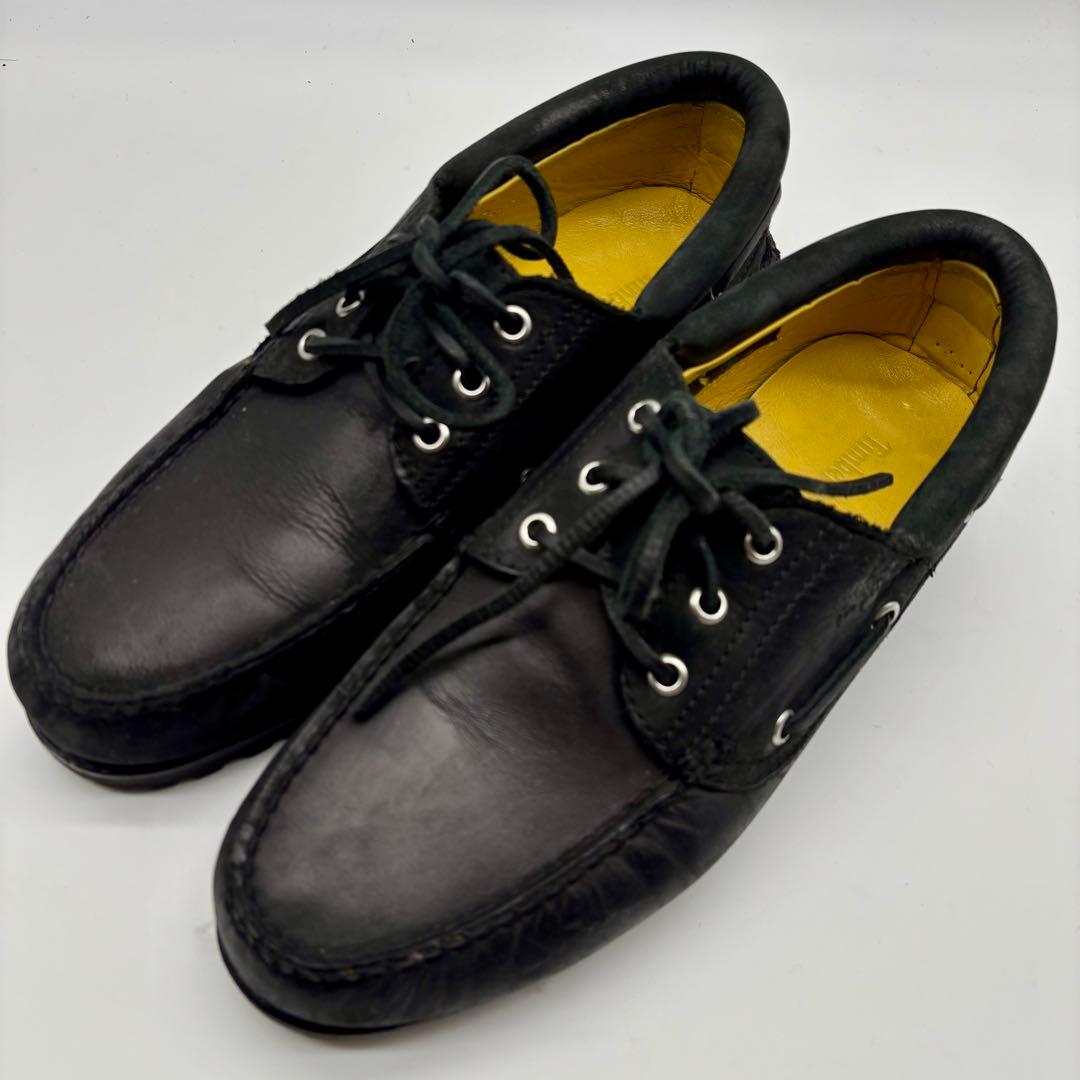 美品✨ timberland 3eye デッキシューズ ヌバック 黒 26.5