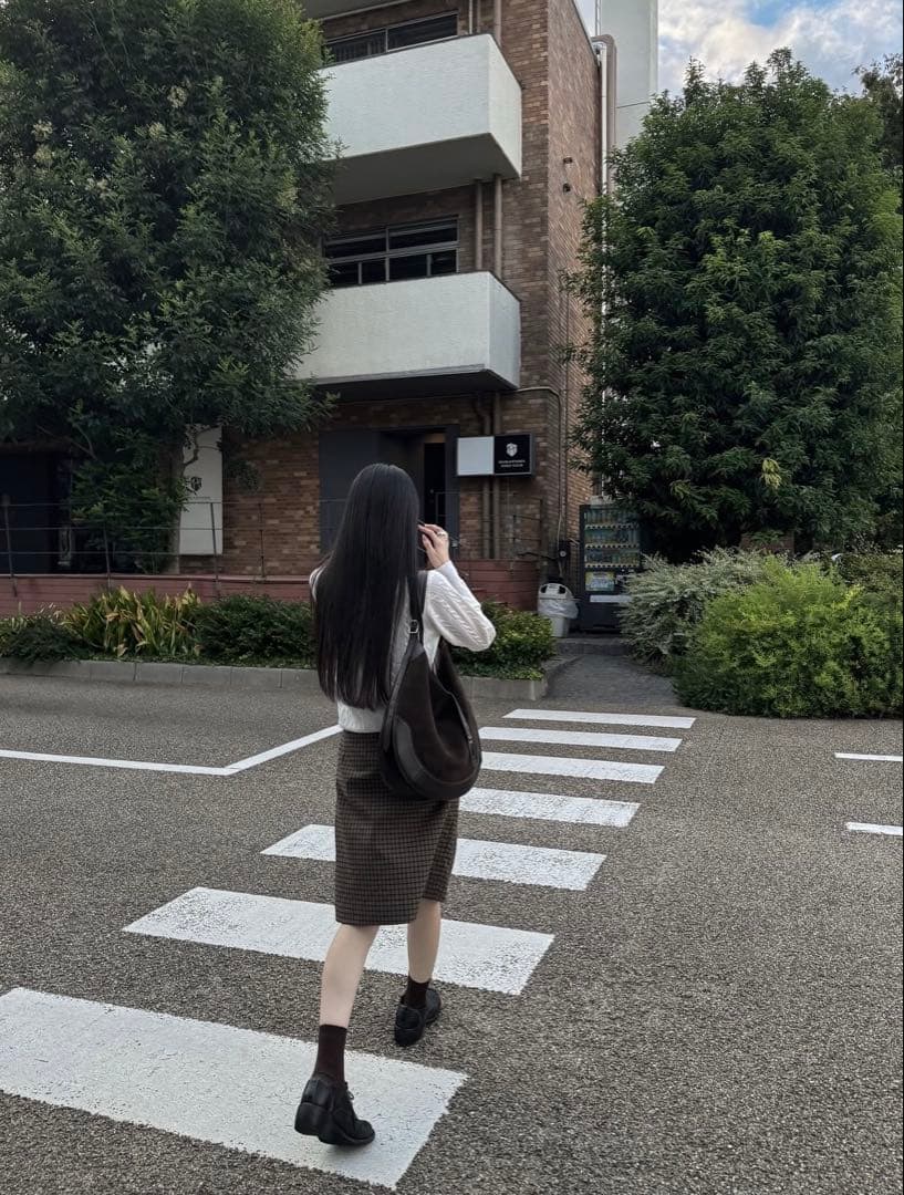 philme フィルム check skirt brown 大園桃子