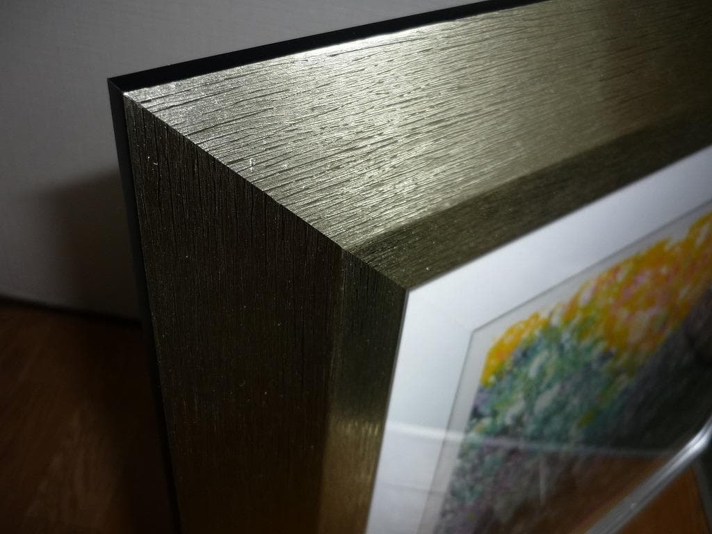 ★版画★深見東州　リトグラフ　和佐谷の白山黄金降る山　箱・黄袋入★F30