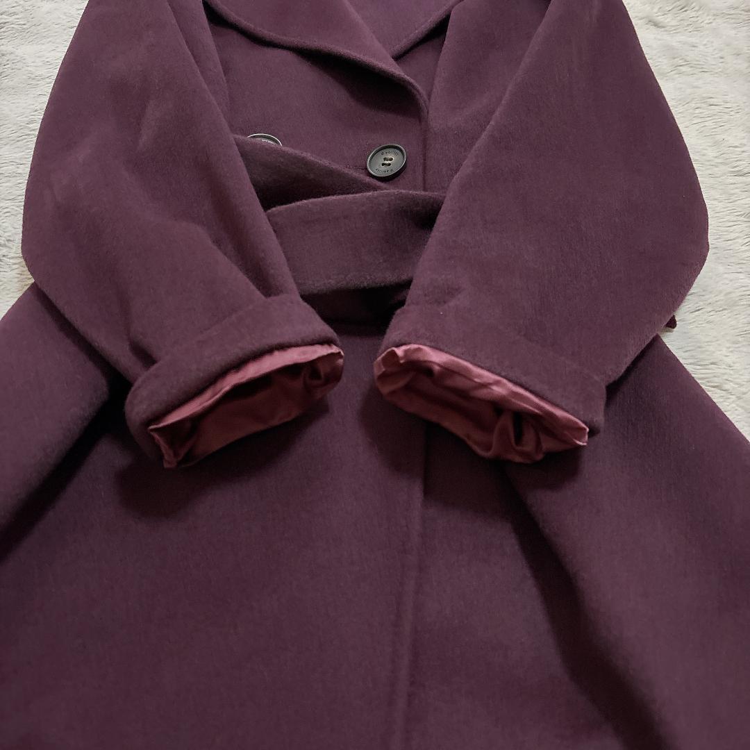 【極美品】B ability カシミヤ100% チェスターコート ワインレッド