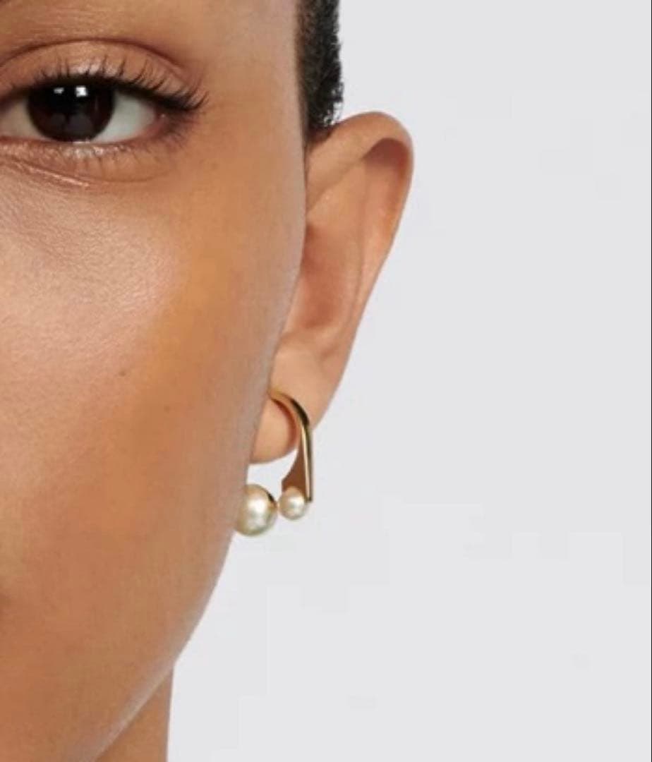 【正規品】Dior トライバルNew look ピアススモール　パール