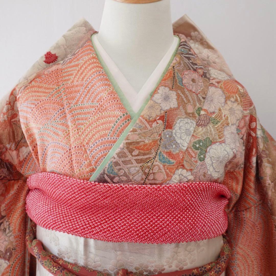 【semiさま専用】振袖　フルセット378　5点セット　正絹 すべて正絹