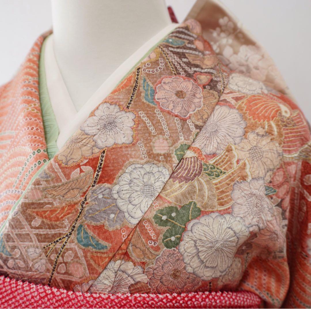 【semiさま専用】振袖　フルセット378　5点セット　正絹 すべて正絹