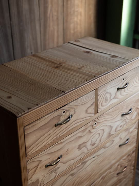 *商談中 [古家具] 木製たんす チェスト 幅820高1010奥行410 送料込