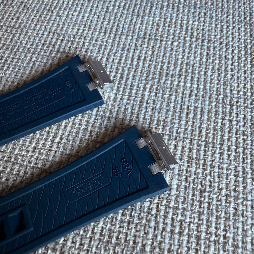 モーリスラクロア アイコン 39mm 純正ラバー ベルト 青 ブルー