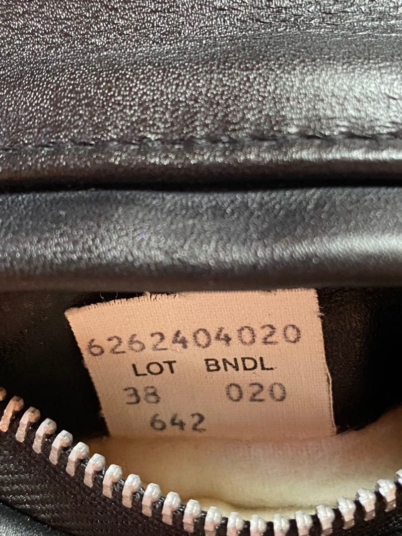 90's Schott 642 襟付きシングルライダースジャケット　size38