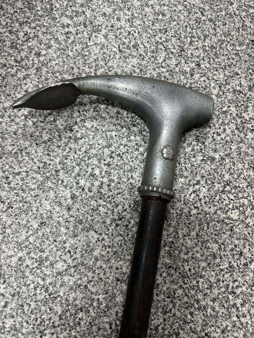 戦傷奉公杖？　骨董品　アンティーク　杖　鉄製