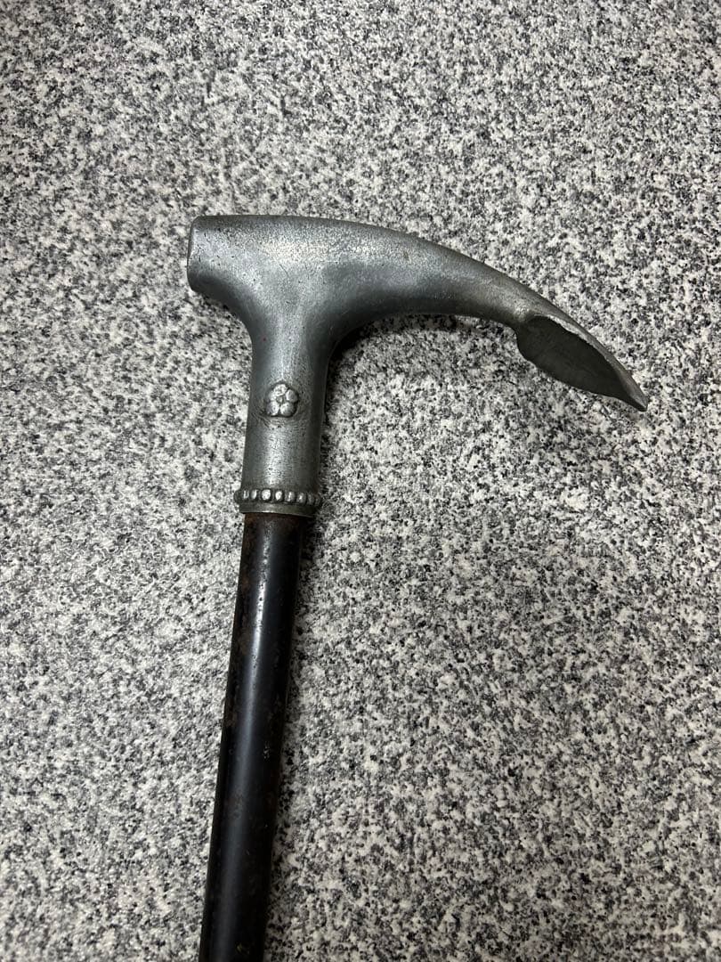 戦傷奉公杖？　骨董品　アンティーク　杖　鉄製