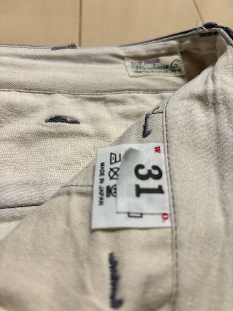 WAREHOUSE チノパン【DUCK DIGGER】 31サイズ　ブルーグレー