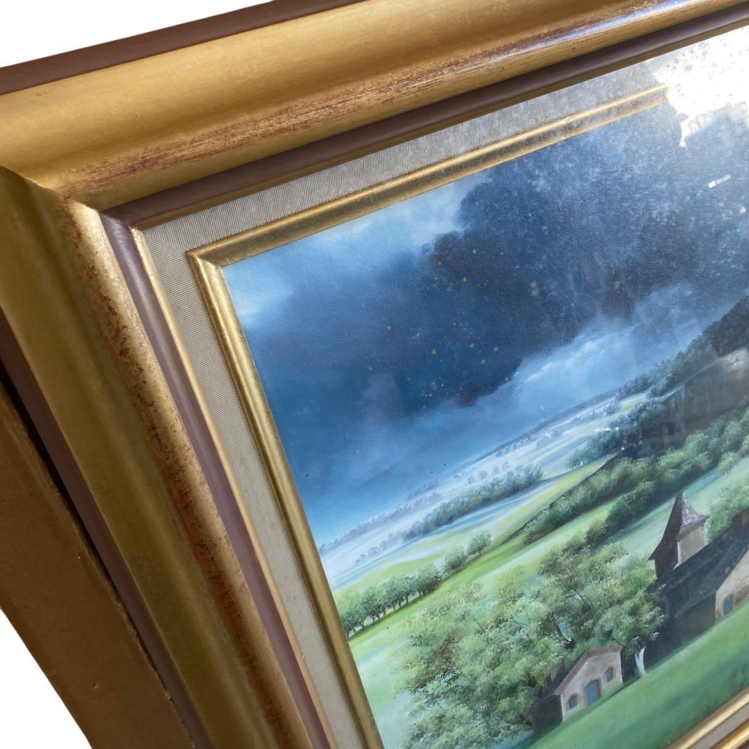 未使用保管品　Claude Feuiller フランス画家　絵画　　大判