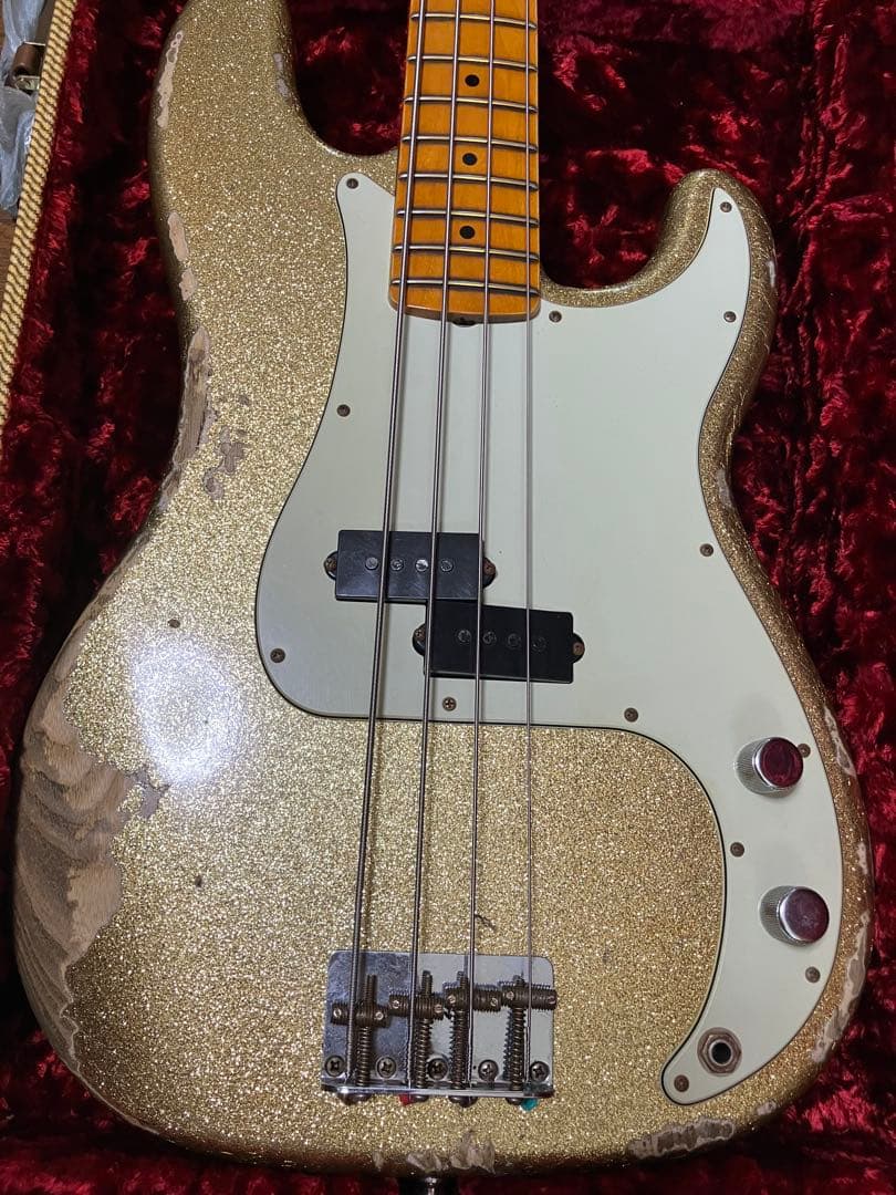 ベース J Fender Bass Heavy Relic Champagne Gold