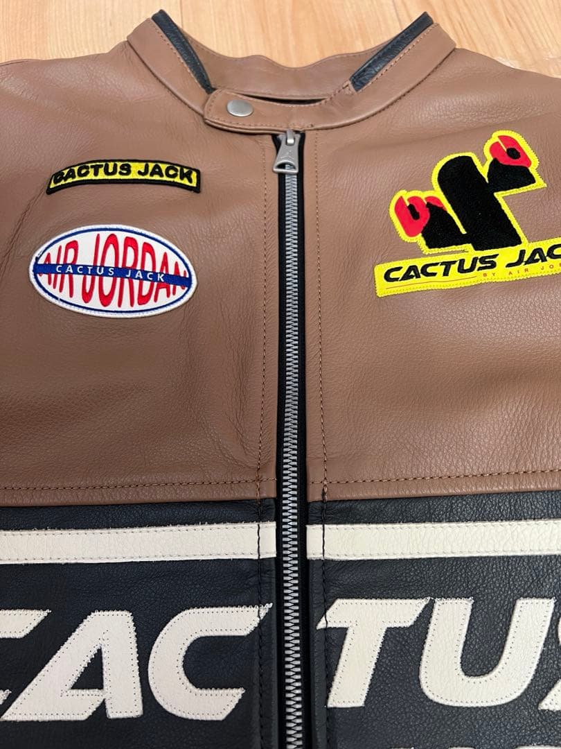 AIR JORDAN×travis scott レザージャケット