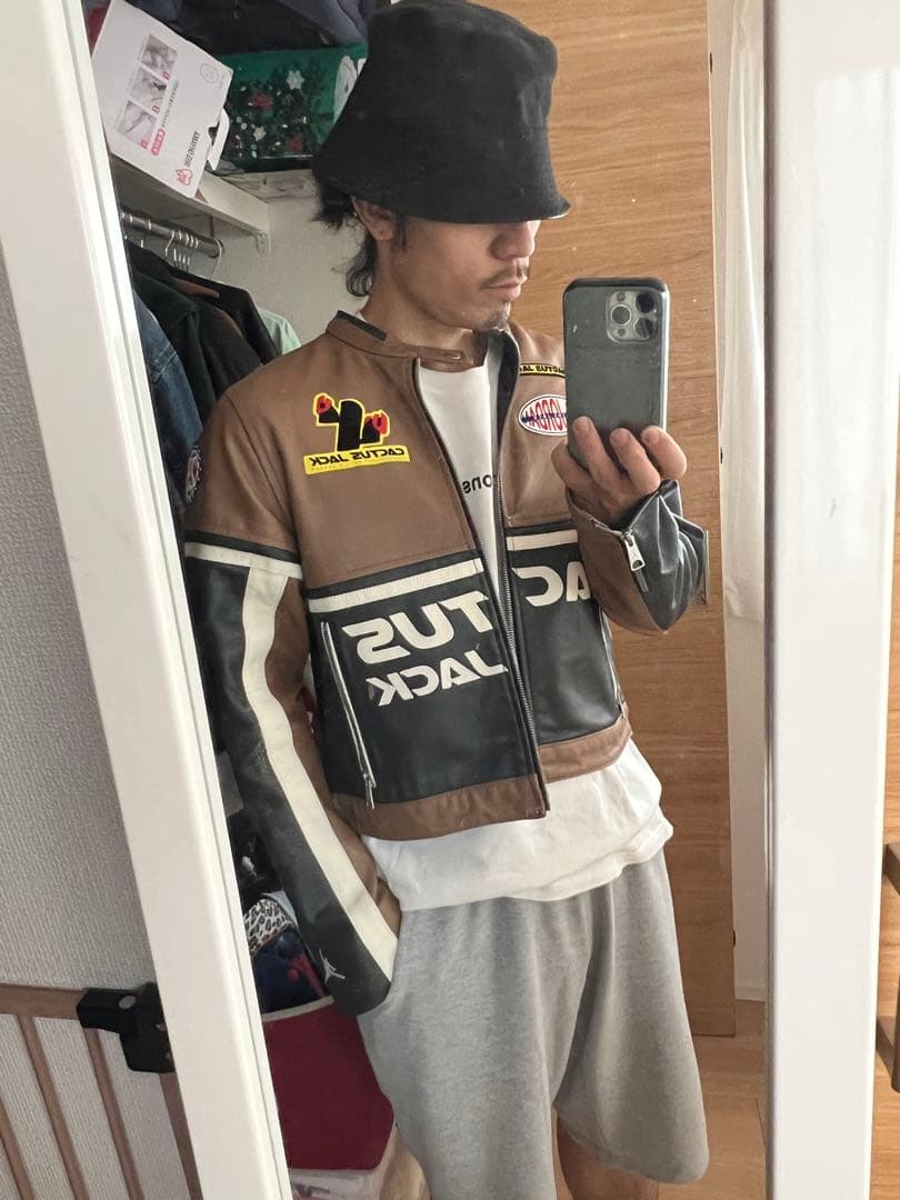 AIR JORDAN×travis scott レザージャケット