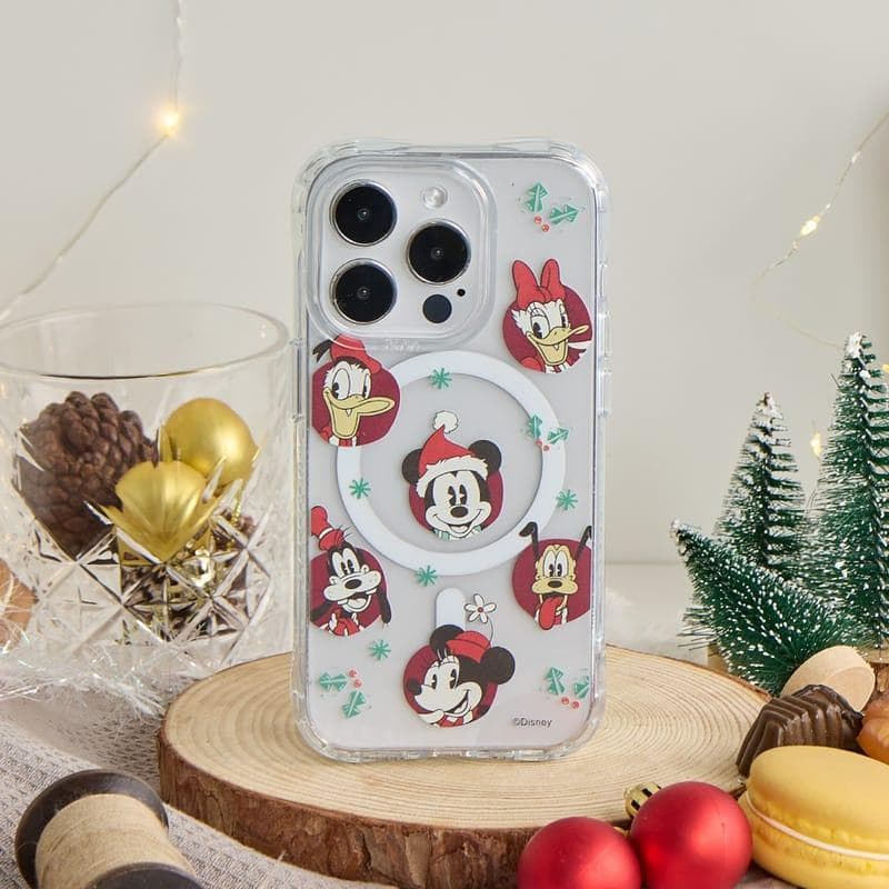 ディズニー ミッキー クリスマス iPhoneスマホケース　MagSafe 対応