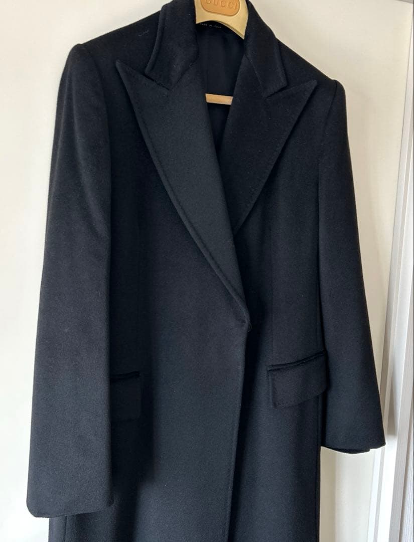 レア品！！GUCCI グッチ　カシミア混　チェスターコート（ベルト付）　黒