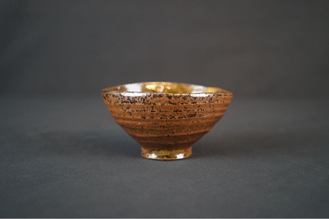 常滑の名工 滝田椿渓 真焼 茶碗 共箱 茶道具