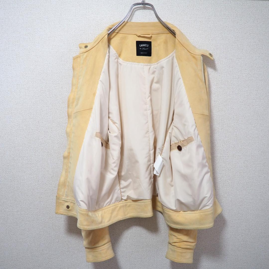 【BR別注】EMMETI ANDREA GOLDゴートスエードジャケット　黄肌