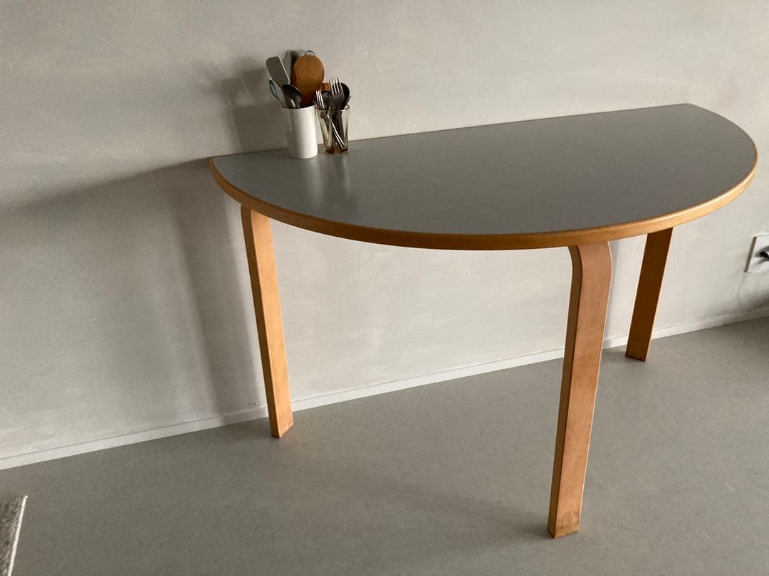 半円テーブル haluta vintage購入 北欧家具