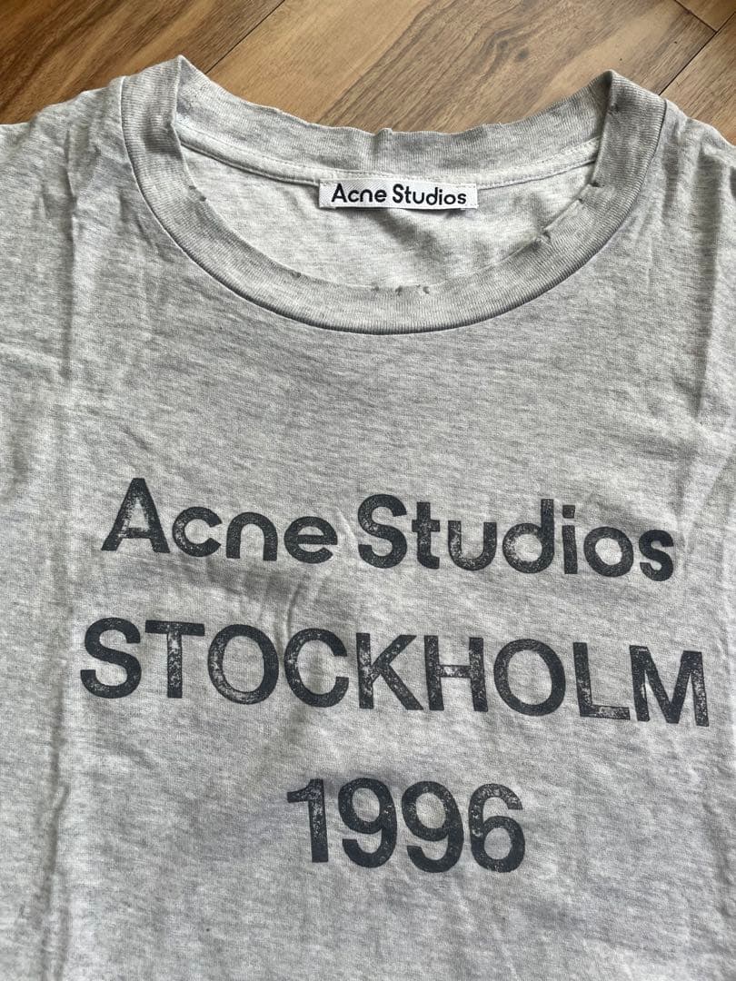 紫*雅様 Acne Studios グレー Tシャツ Lサイズ 1996