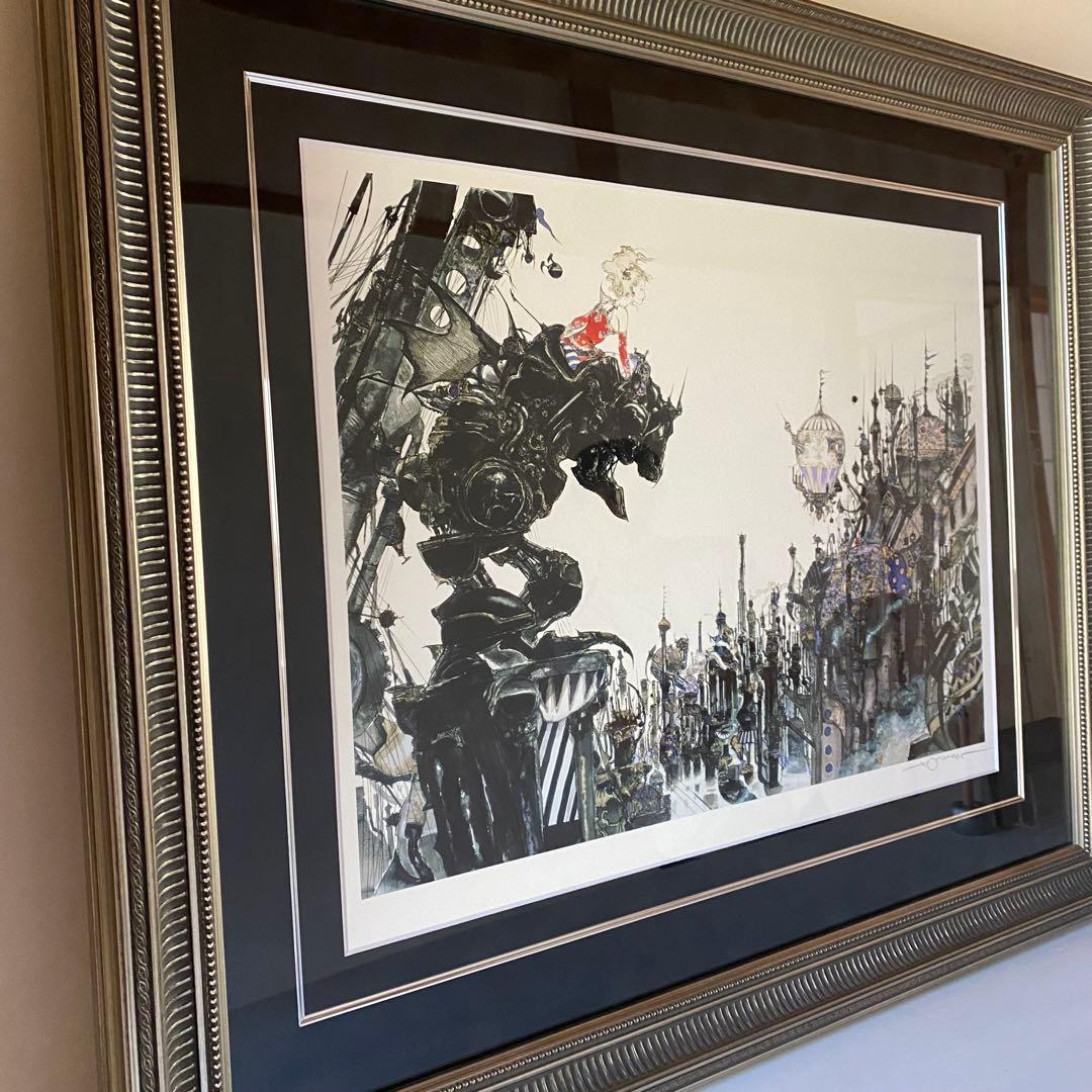 天野喜孝 FF6 街 エポキシ アールビバン 版画