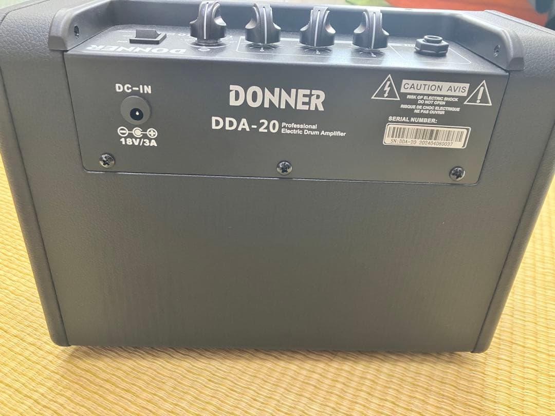DONNER DDA-20 電子ドラム用アンプ　専用アダプター付