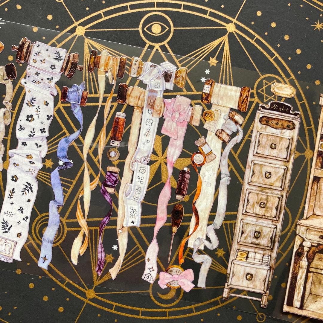 【9000】海外　マステ　中古巻　PETマスキングテープ　重油　装飾系