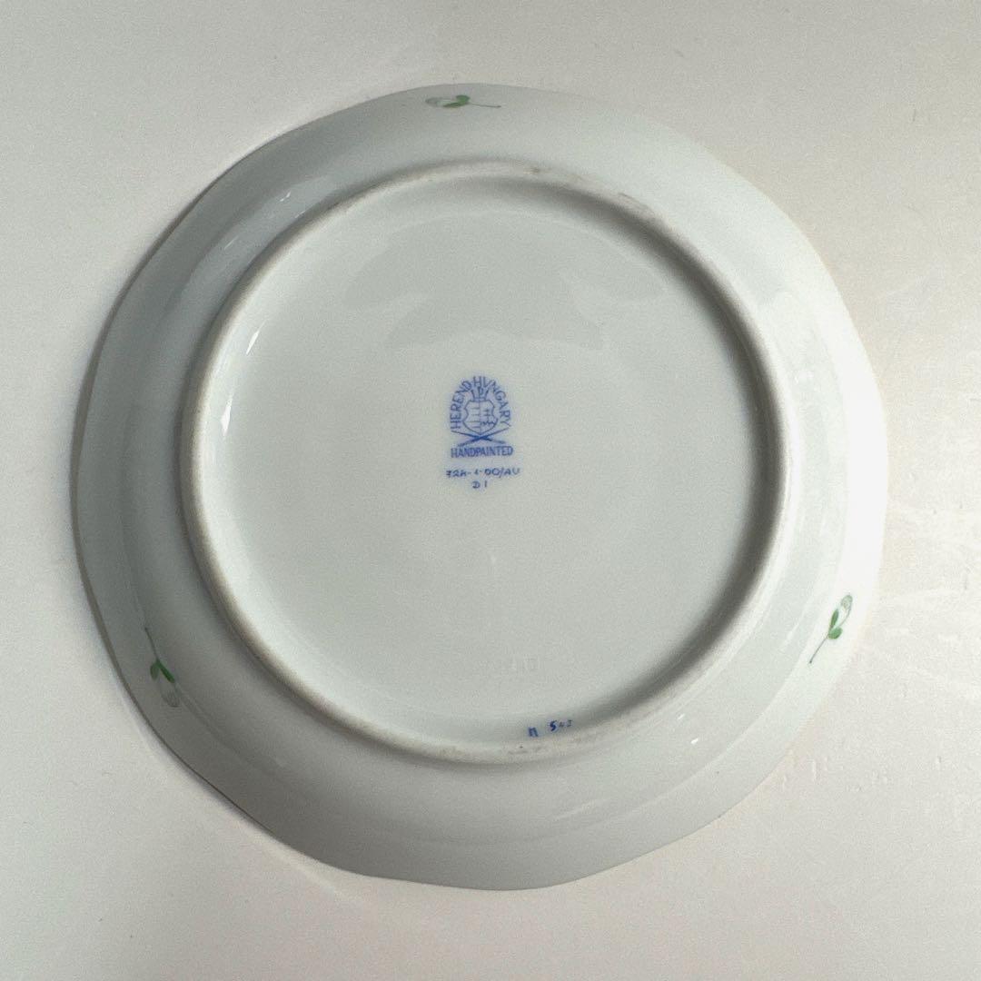 ヘレンド アポニー・ヒストリック・グリーン ティーカップ&ソーサー 2客