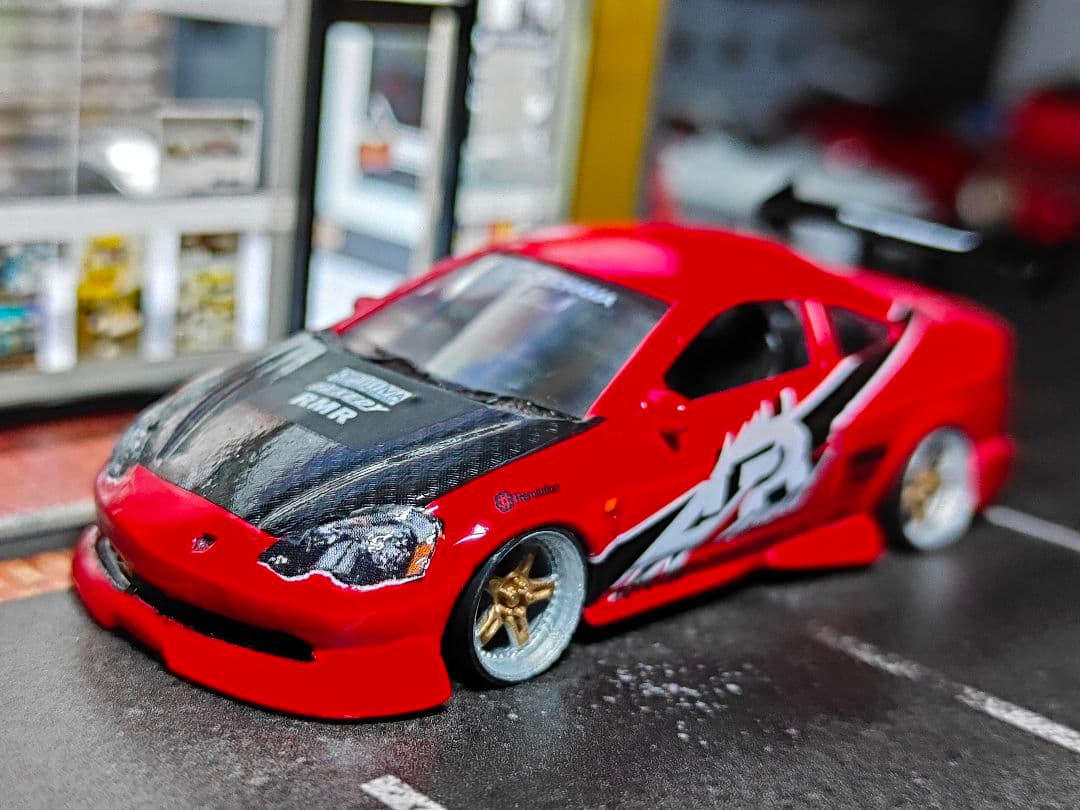ホットウィールカスタム ホンダ インテグラ CD5 ワイスピ仕様 レアトミカ改造