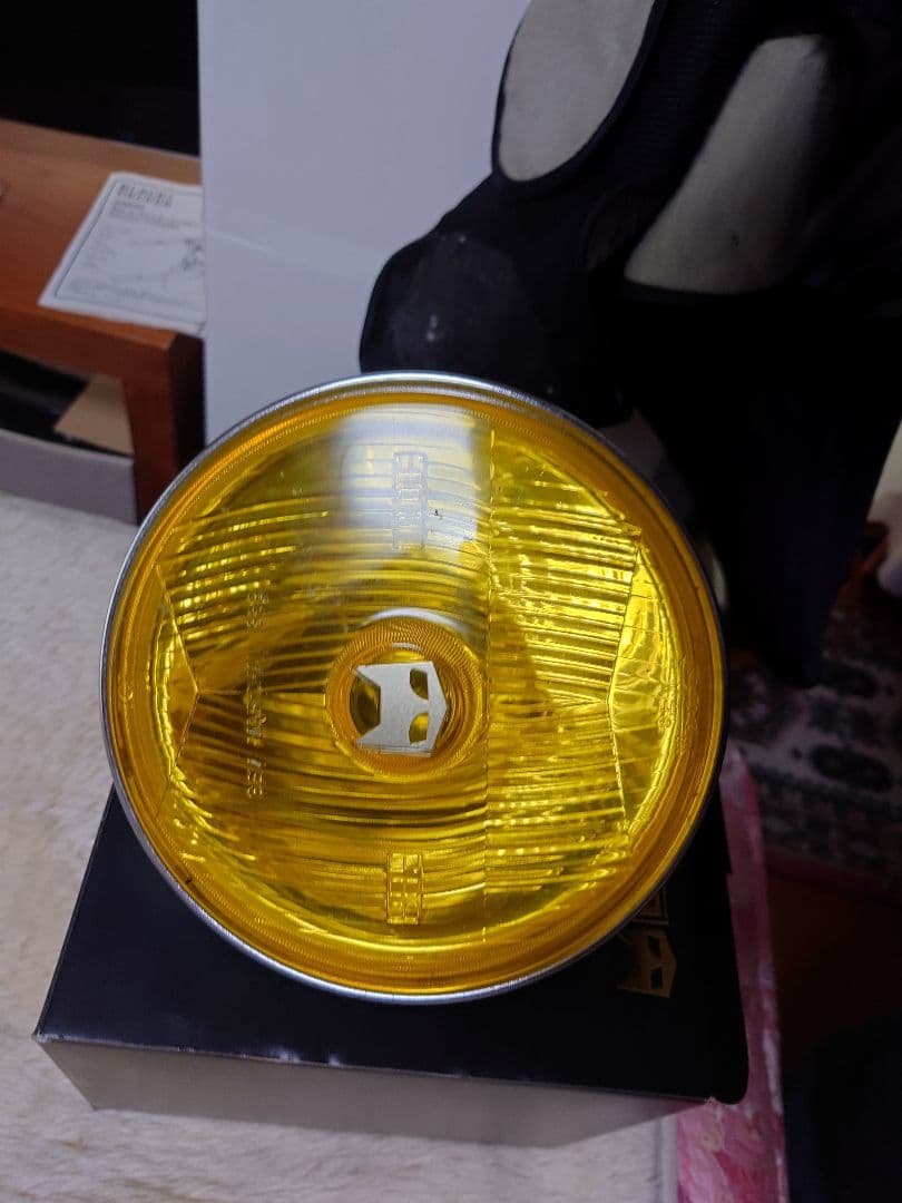 MARCHAL イエロー 丸型バイク用ライト
