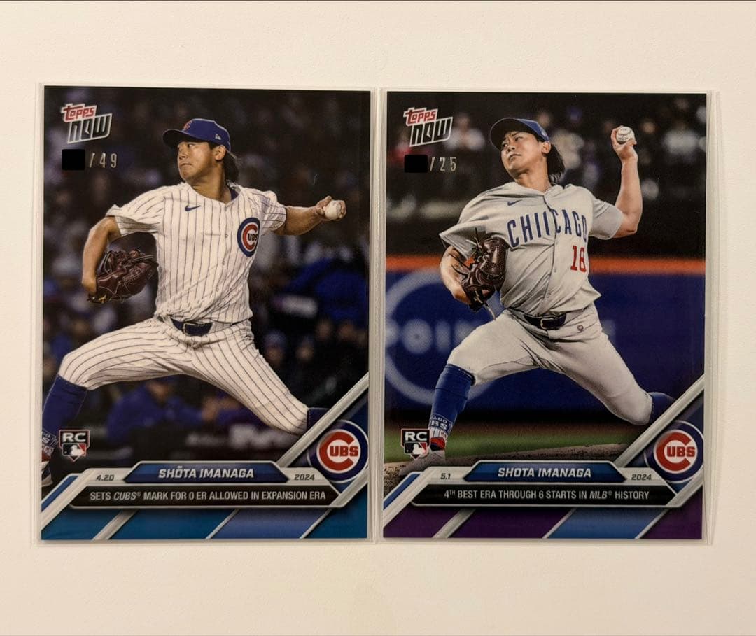 Topps now MLB 今永昇太 パラレル カード 2枚セット カード