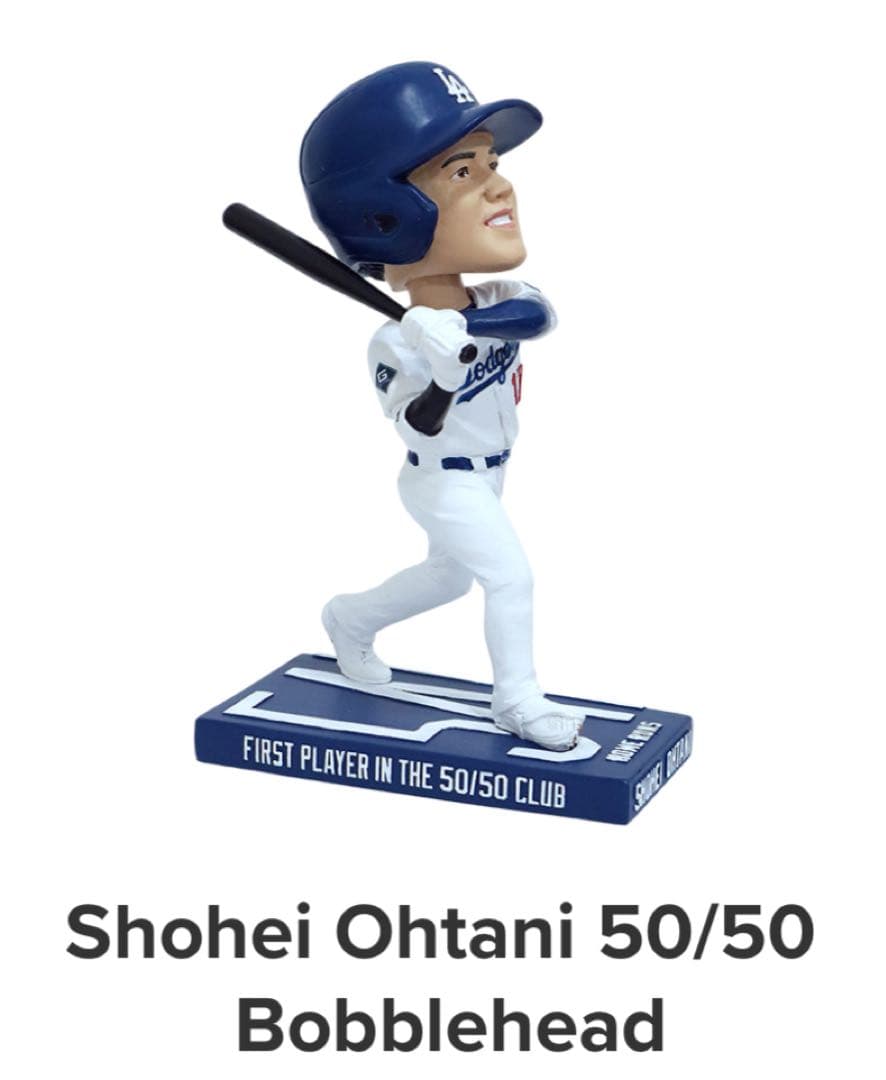 大谷翔平　50/50 バブルヘッド　来場者限定　スタジアム配布　冊子付
