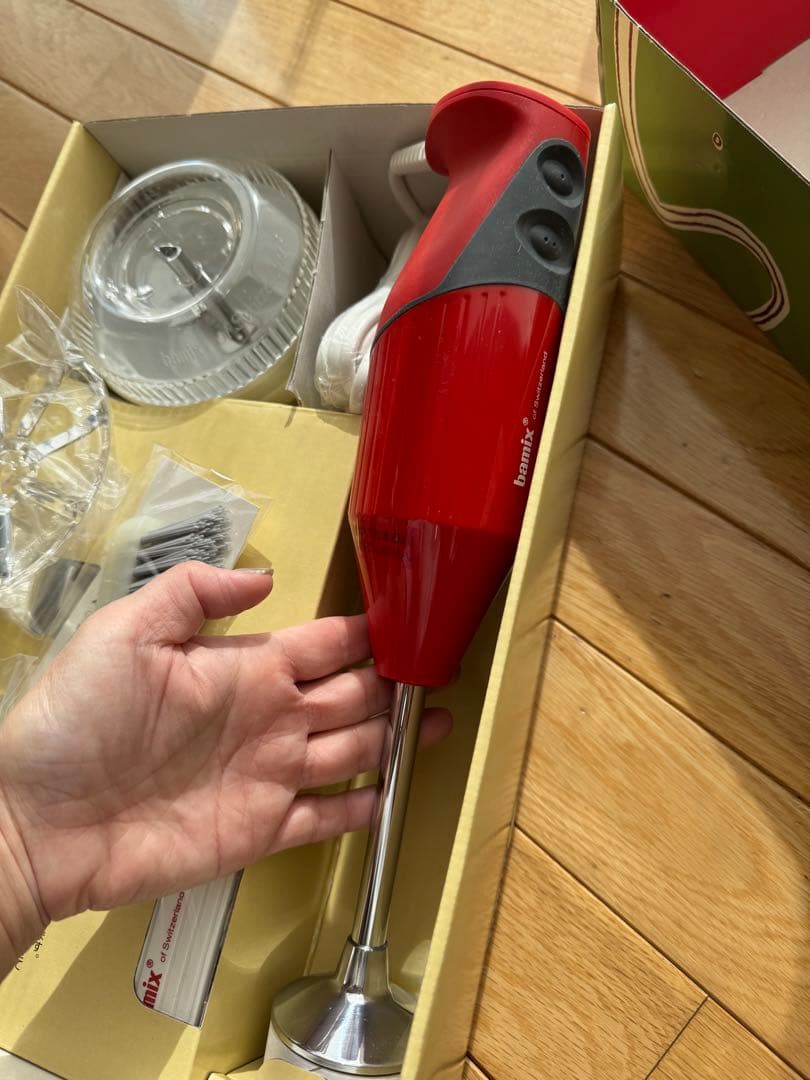 バーミックス☆M250ベーシックセット、レッド、付属品付き