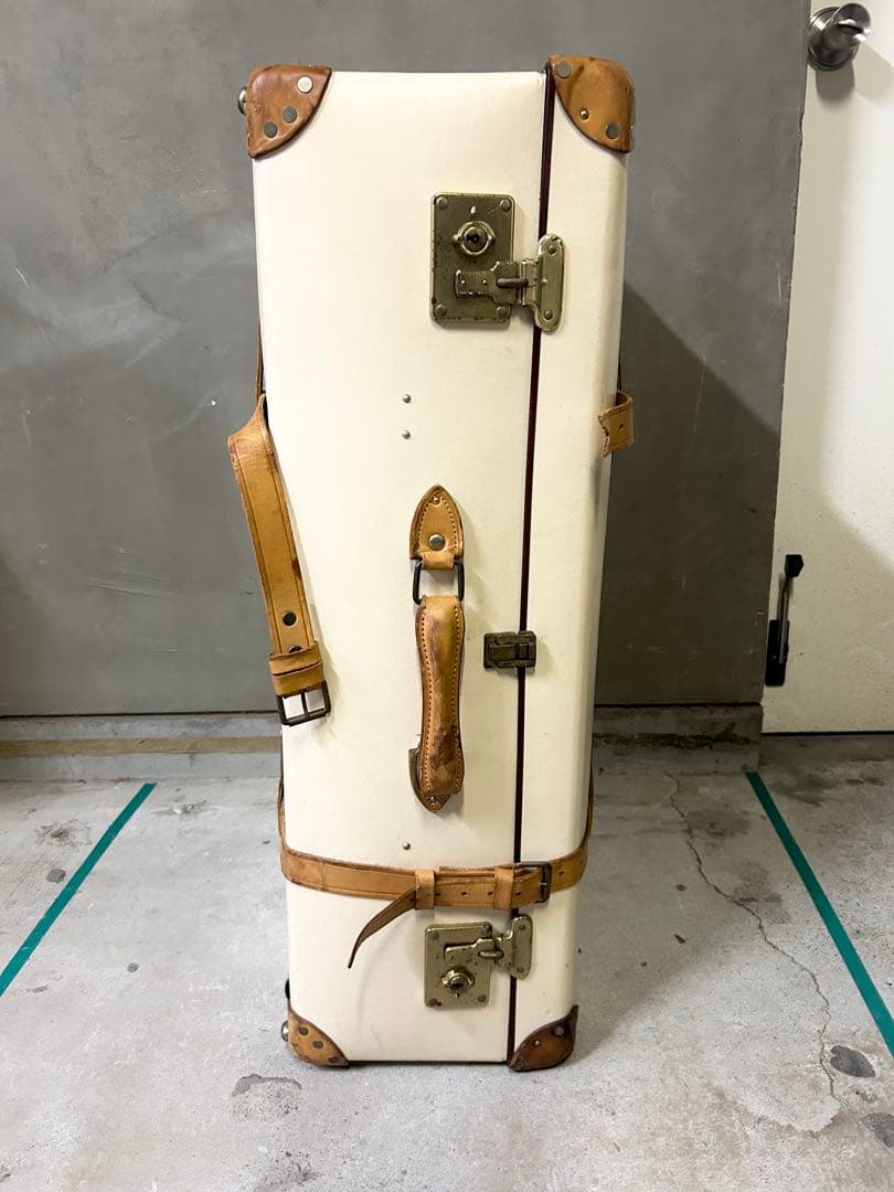 【定価45万円程】◆グローブトロッター人気のアイボリー/革バンド破れ