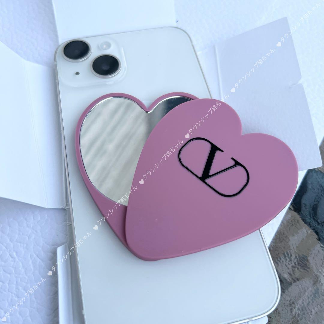 ヴァレンティノマグネット付き ミラー　ピンク　七夕限定