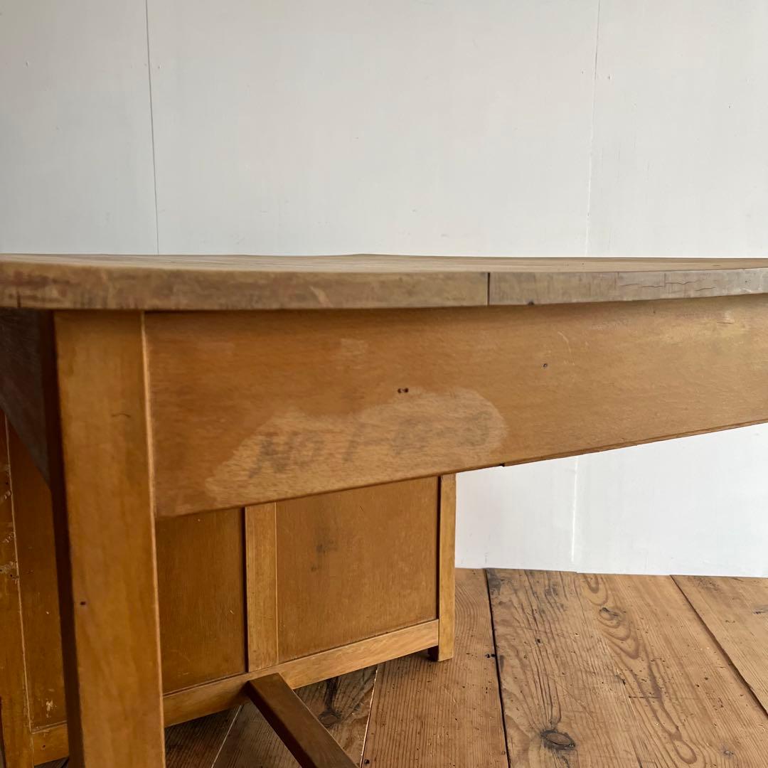 アンティーク 片袖机 デスク テーブル モダン レトロ