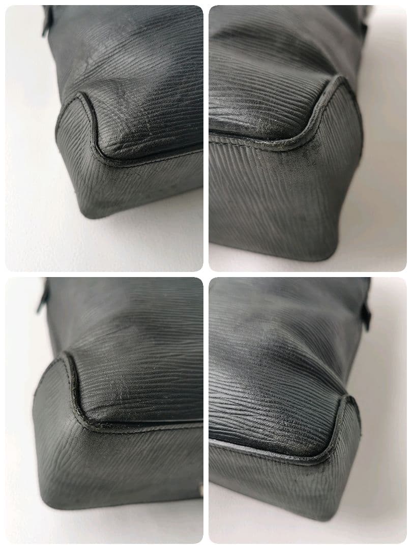 aniary アニアリ ウェーブレザー ビジネスバッグ ブリーフケース 黒