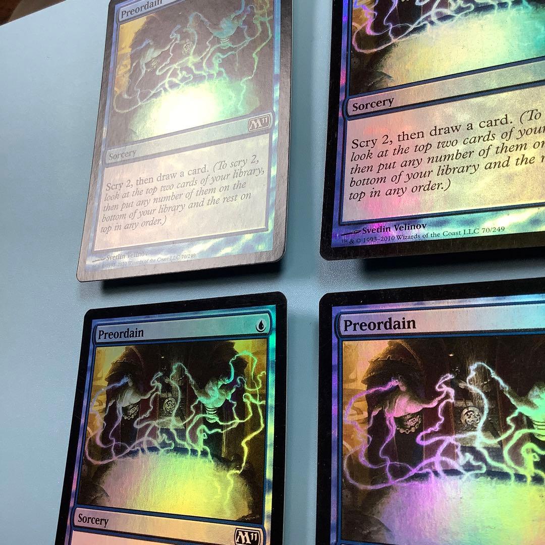 定業/Preordain  M11英語foil 4枚セット